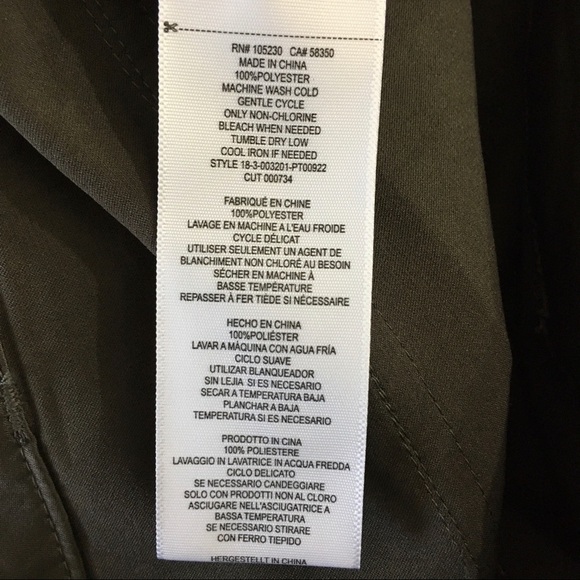 Joie Erlette Ankle Tie Cropped Cargo Pant in Deep Olive Green Size 2 NWT - Picture 8 of 9